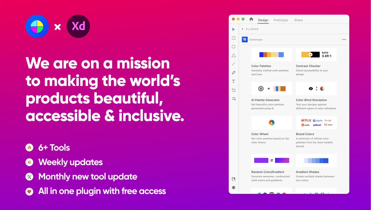 Colorsinspo Plugin for Adobe XD Use Case