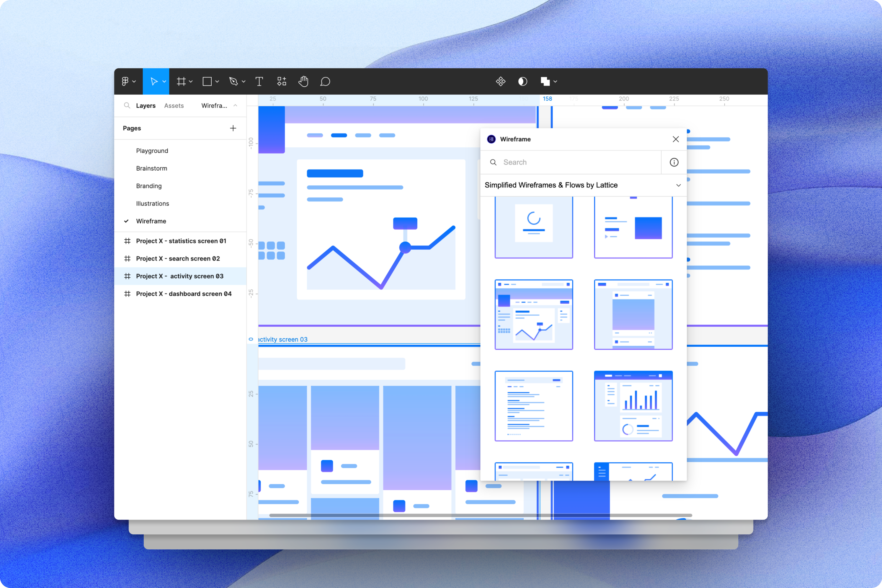 Wireframes for Figma